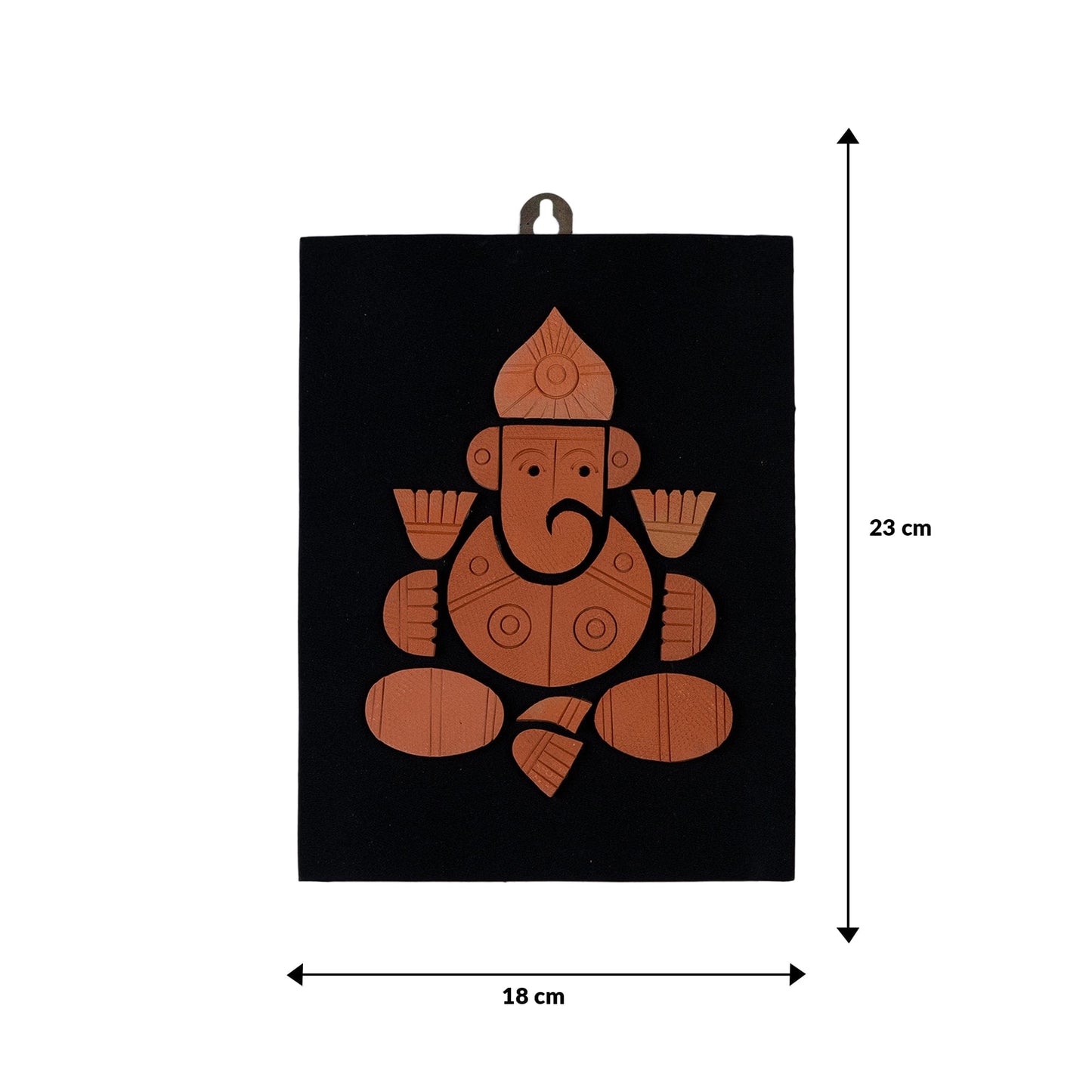 Sowpeace Terracotta Ganesh Wall Art