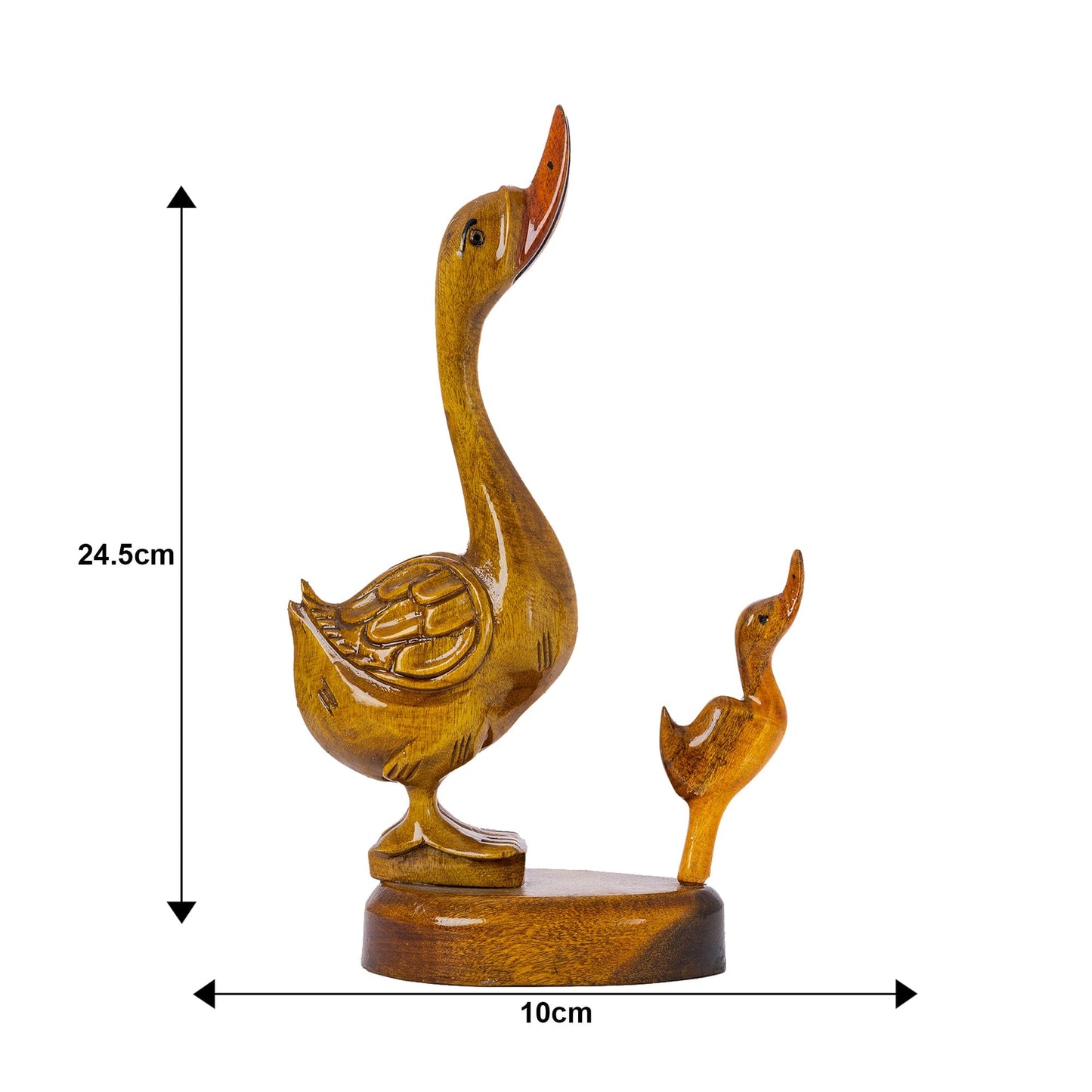 Sowpeace Wooden Duck Set: Artisan Home Decor Accent