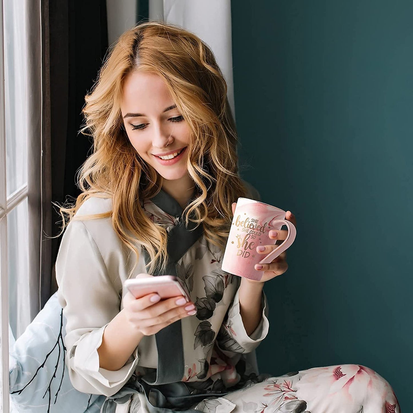 She Believed She Could So She Did- Motivational Mug with Gift Box