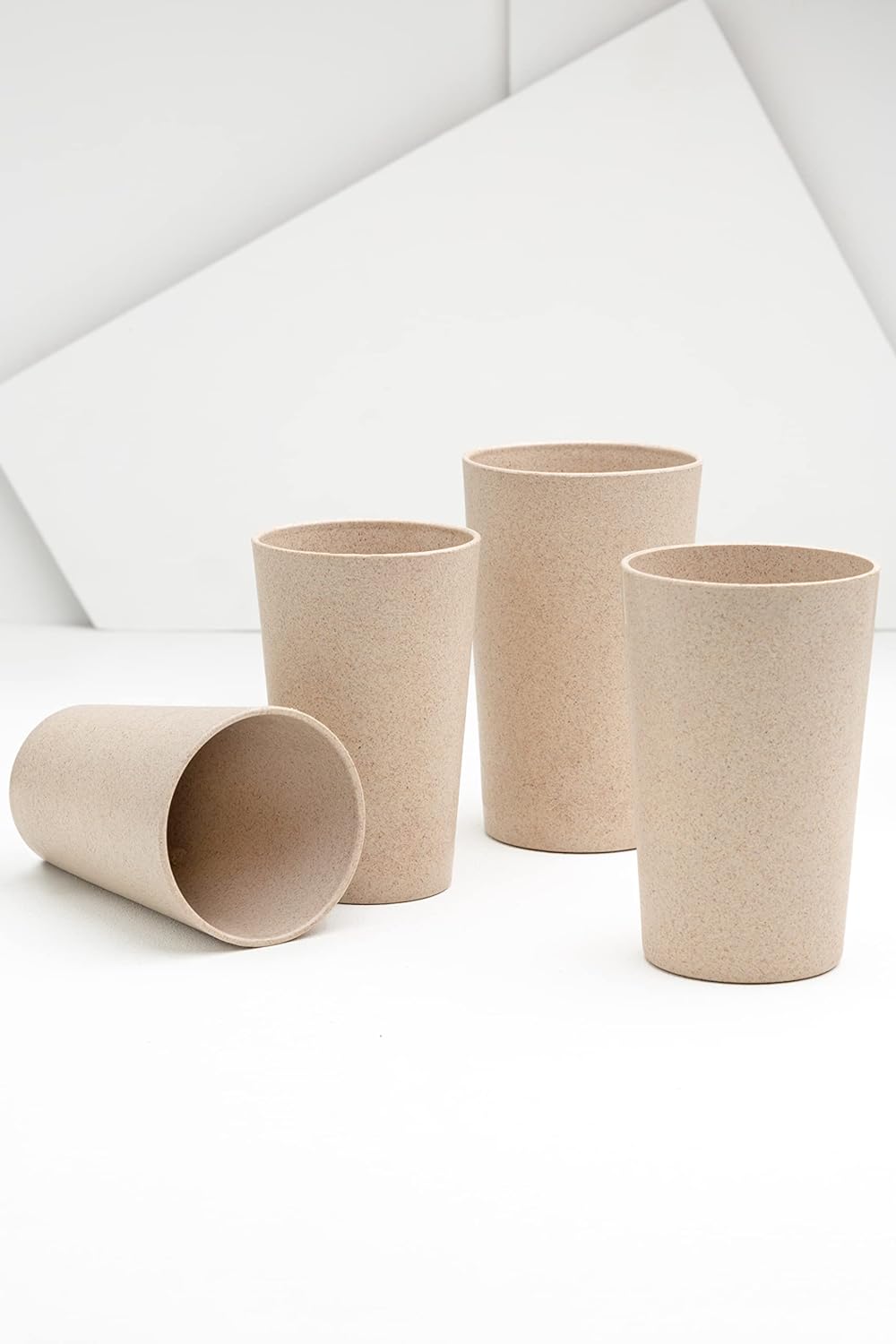 Earth-Friendly Crinkled Tumblers | Made with Rice Husk & Bamboo Fibers