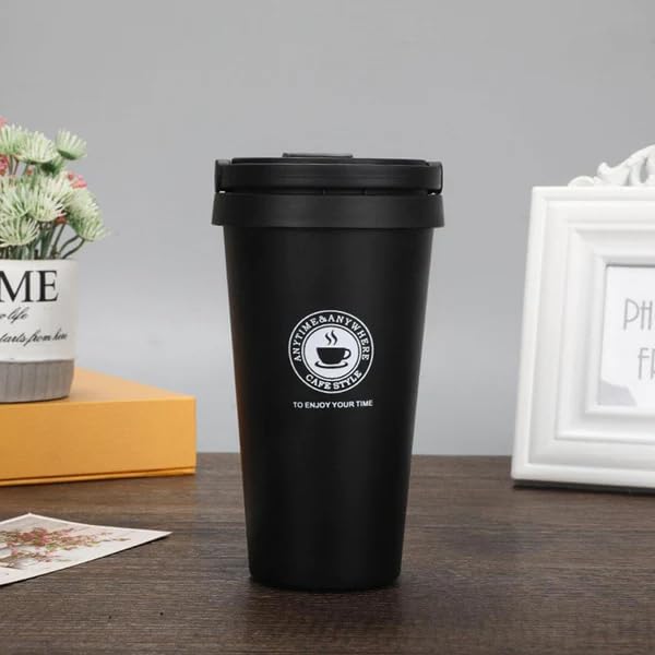 Stainless Steel Coffee Tumbler (Black Therms)