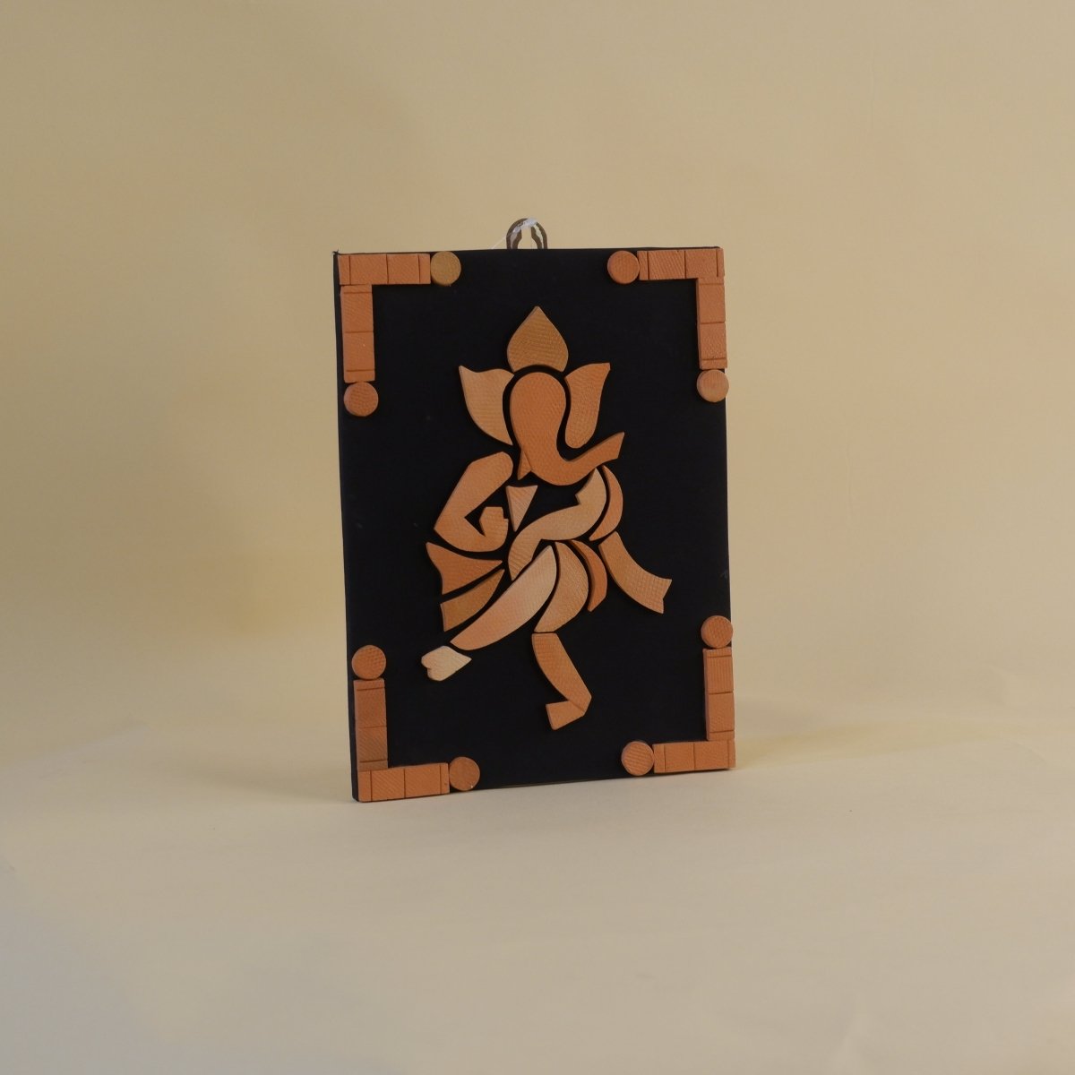 Handcrafted Terracotta Dancing Ganesh Wall Art: Unique Home Decor