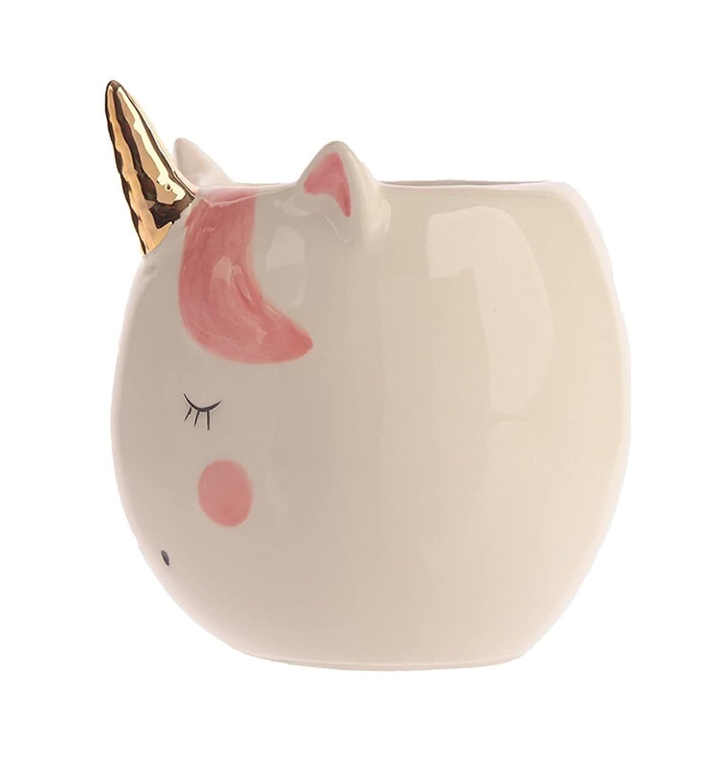 Sleepy Unicorn with Golden Horn Mug