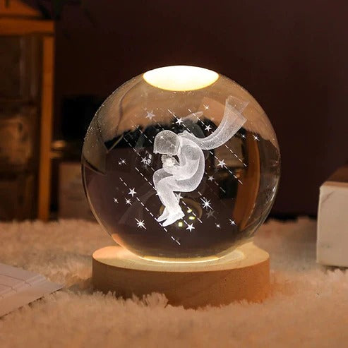 Solar System Crystal Ball Decoration The Little Prince LED Light