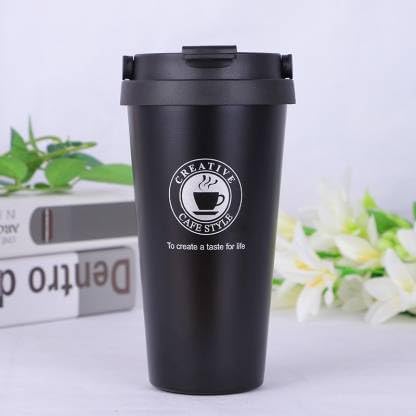 Stainless Steel Coffee Tumbler (Black Therms)