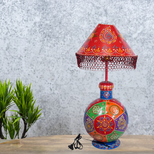 Rajasthani Painted Lamp